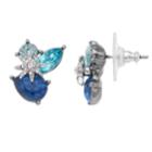 Simply Vera Vera Wang Blue Simulated Crystal Cluster Stud Earrings, Women's