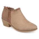 Journee Collection Moxie Women's Ankle Boots, Size: Medium (11), Med Beige