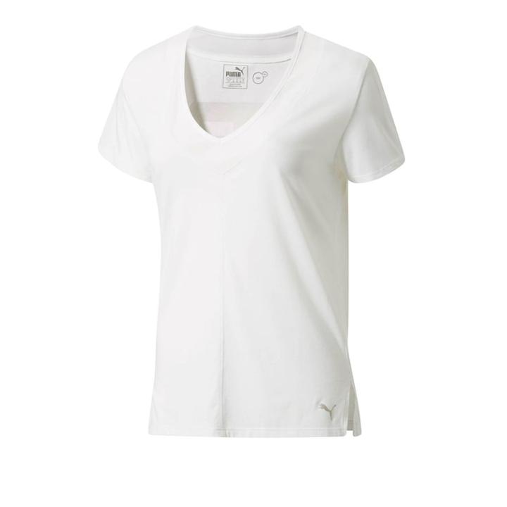 Women's Puma Slouchy-v Mesh Tee, Size: Large, White