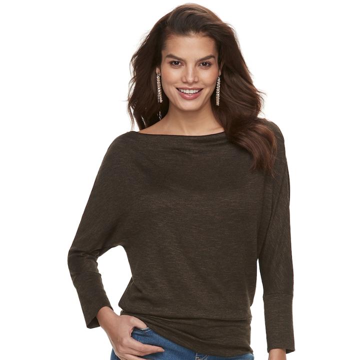 Women's Jennifer Lopez Cowlneck Top, Size: Xxl, Med Green