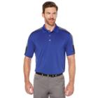 Men's Grand Slam Regular-fit Heathered Driflow Performance Golf Polo, Size: Xl, Blue Other