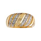14k Gold 1/2-ct. T.w. Diamond Wave Ring, Women's, Size: 7, White