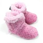 Baby Girl Skidders Print Plush Slippers, Size: 12-18month, Ovrfl Oth