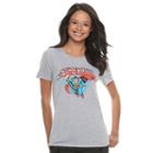 Juniors' Dc Comics Superman Graphic Tee, Girl's, Size: Small, Med Grey