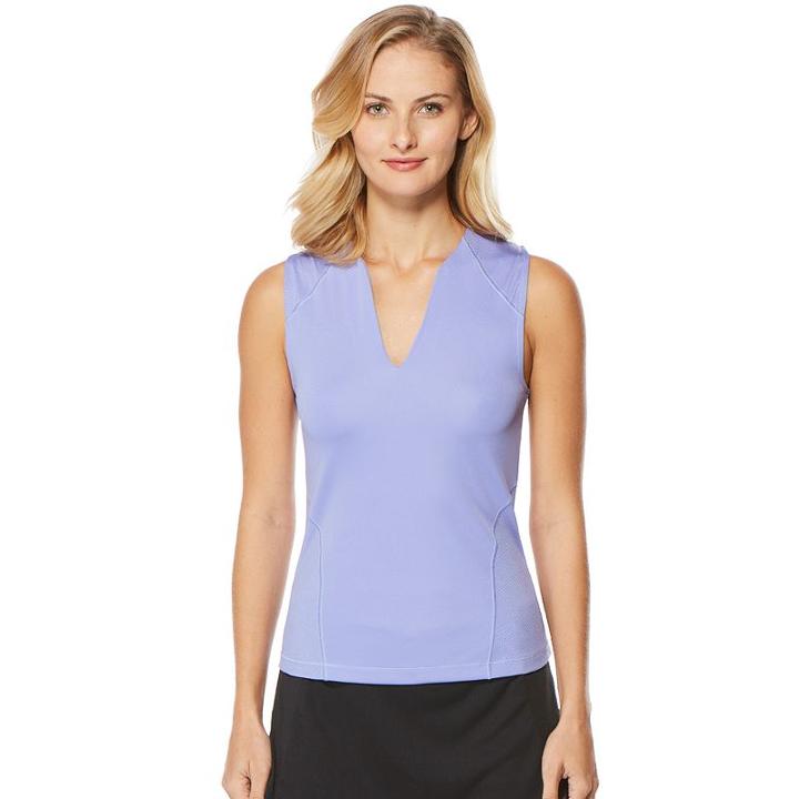 Women's Grand Slam Performance Sleeveless Knit Golf Tank, Size: Medium, Lt Purple