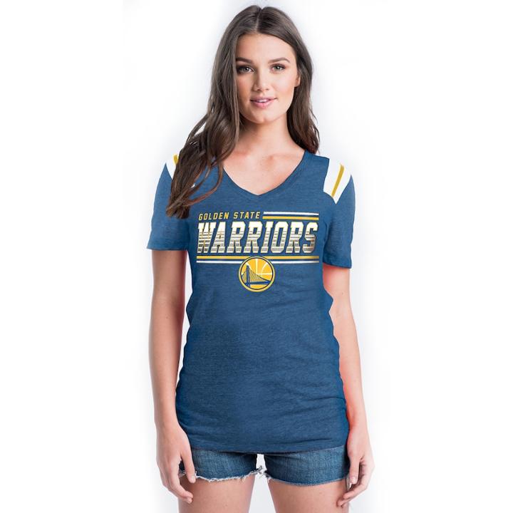 Women's Golden State Warriors Athletic Triblend Tee, Size: Xxl, Brt Blue