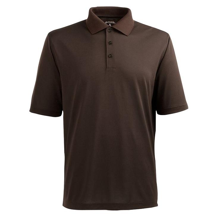 Men's Antigua Xtra-lite Desert-dry Solid Performance Polo, Size: Xxl, Brown