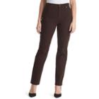 Petite Gloria Vanderbilt Amanda Classic Tapered Jeans, Women's, Size: 14 Petite, Med Brown