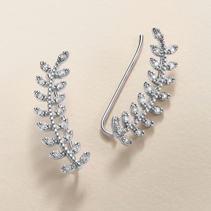Lc Lauren Conrad Runway Collection Branch Ear Climbers, Women's, Silver