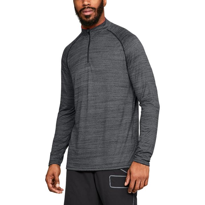 Men's Under Armour Tech Quarter-zip Pullover Top, Size: Medium, Grey (charcoal)