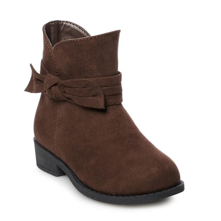 Jumping Beans&reg; Toddler Girls' Short Micro Boots, Size: 8 T, Brown
