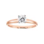 14k Rose Gold 1/2 Carat T.w. Igl Certified Diamond Solitaire Engagement Ring, Women's, Size: 9.50, White