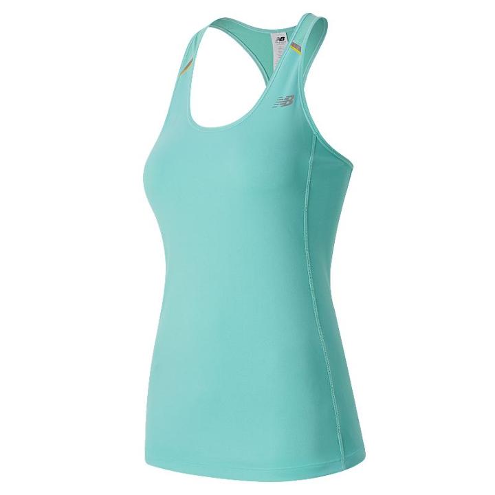 Women's New Balance Nb Ice Racerback Running Tank, Size: Large, Blue Other