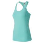 Women's New Balance Nb Ice Racerback Running Tank, Size: Large, Blue Other