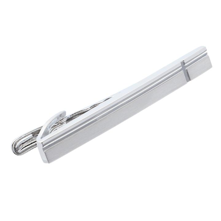 Men's Croft & Barrow&reg; Cross Silver-tone Tie Bar, Silver