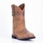 John Deere Johnny Popper Kids' Western Boots, Kids Unisex, Size: 5, Brown