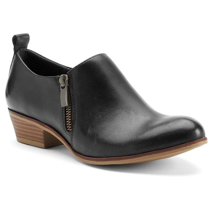 Sonoma Goods For Life&trade; Rue Women's Leather Ankle Boots, Size: 8.5, Black