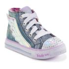 Skechers Twinkle Toes Shuffles Flutter Up Toddler Girls' Light-up Shoes, Girl's, Size: 9 T, White Oth