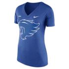 Women's Nike Kentucky Wildcats Striped Bar Tee, Size: Medium, Blue