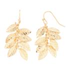 Lc Lauren Conrad Leaf Cluster Drop Nickel Free Earrings, Women's, Gold