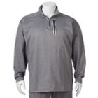 Big & Tall Russell Colorblock Quarter-zip Pullover, Men's, Size: 3xl Tall, Med Grey