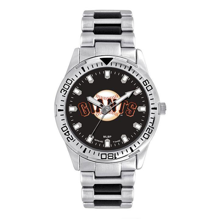 Game Time, Men's San Francisco Giants Heavy Hitter Watch, Silver
