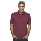 Men's Croft & Barrow&reg; Classic-fit Outdoor Slubbed Performance Polo, Size: Large, Red