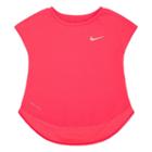 Girls 4-6x Nike Dri-fit High-low Tee, Size: 4, Brt Pink