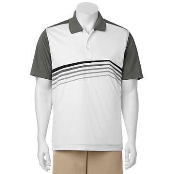 Men's C-buk By Cutter & Buck Springfield Slim-fit Patterned Performance Golf Polo, Size: Small, Grey