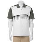 Men's C-buk By Cutter & Buck Springfield Slim-fit Patterned Performance Golf Polo, Size: Small, Grey