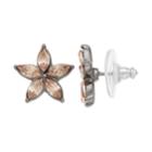Simply Vera Vera Wang Simulated Crystal Floral Stud Earrings, Women's, Pink