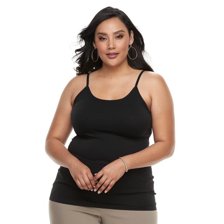 Plus Size Apt. 9&reg; Essential Seamless Camisole, Women's, Size: 3xl, Black