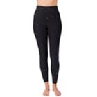 Women's Spalding Glossy Star Print High-waisted Leggings, Size: Xl, Grey (charcoal)