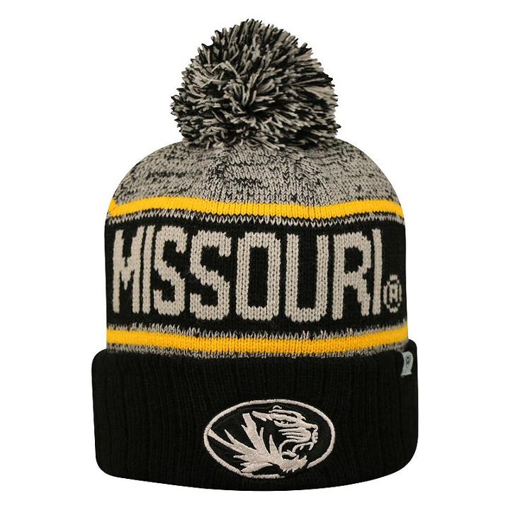Adult Top Of The World Missouri Tigers Heezy Skate Hat, Black