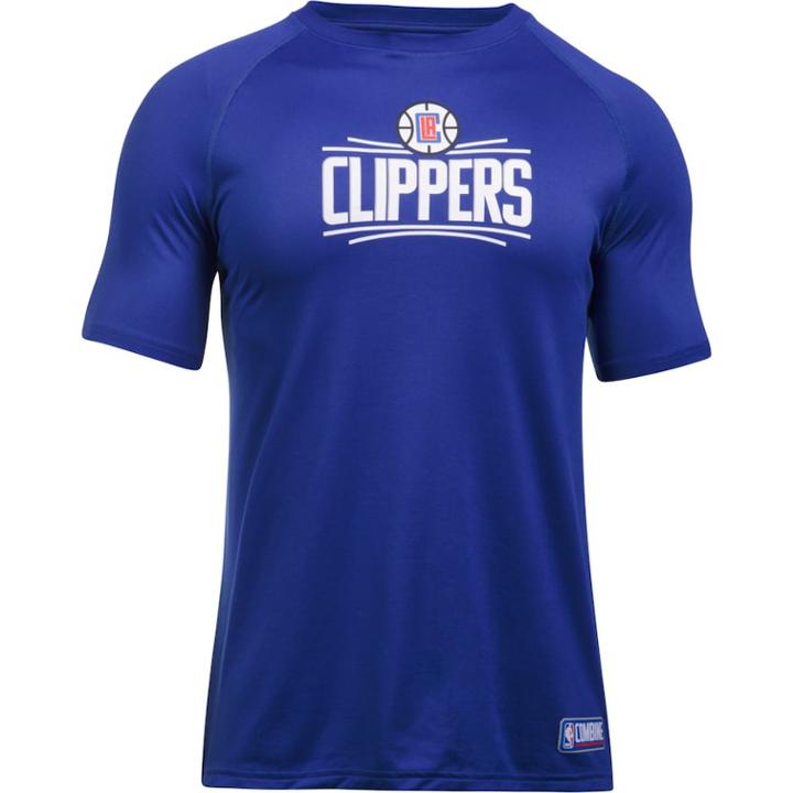 Men's Under Armour Los Angeles Clippers Primary Logo Tech Tee, Size: Medium, Blue