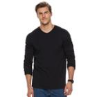 Big & Tall Sonoma Goods For Life&trade; Flexwear V-neck Tee, Men's, Size: Xxl Tall, Black