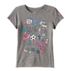 Girls 7-16 Puma Logo Sleeve Graphic Tee, Girl's, Size: Large, Grey Other