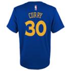 Boys 8-20 Golden State Warriors Stephen Curry Player Name & Number Replica Tee, Size: M 10-12, Blue Other