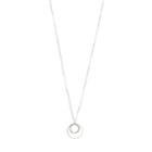 Lc Lauren Conrad Open Circle Layered Pendant Necklace, Women's, Silver