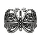 Primrose Sterling Silver Filigree Butterfly Ring, Women's, Size: 7