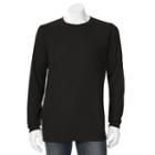 Men's Hanes Ultimate X-temp Waffle-weave Thermal Tee, Size: Large, Black