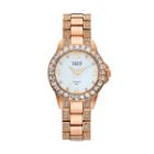 Burgi Women's Diamond & Crystal Watch, Adult Unisex, Pink