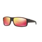 Arnette An4224 59mm Boxcar Rectangle Mirror Sunglasses, Men's, Red/coppr (rust/coppr)