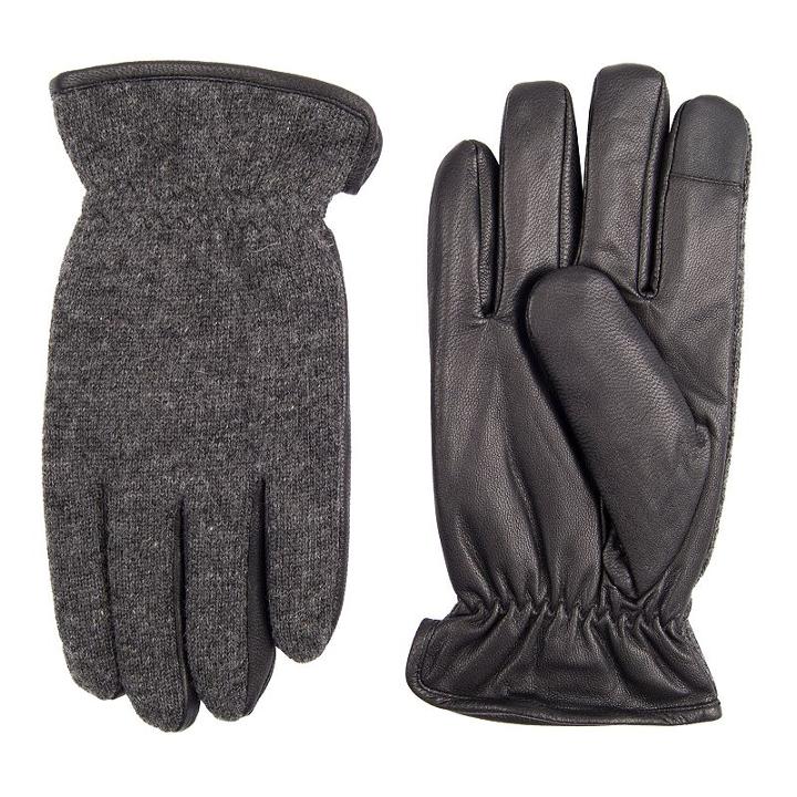Men's Dockers Intelitouch Wool-blend Fleece-lined Touchscreen Gloves, Size: Large, Dark Grey