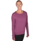 Women's Skechers Hot Chi Thumb Hole Pullover, Size: Medium, Med Purple