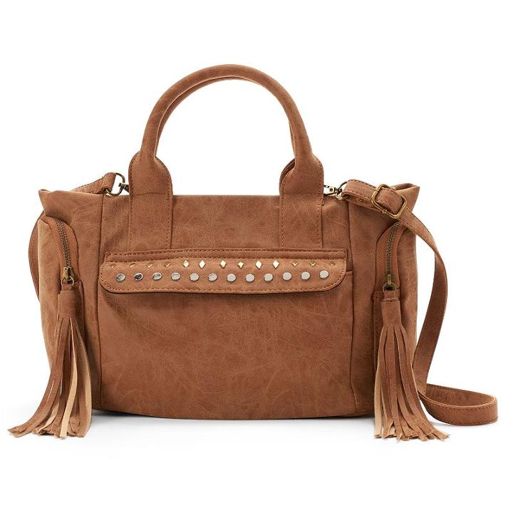 Olivia Miller Vivia Studded Satchel, Women's, Lt Brown
