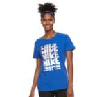 Women's Nike Sportswear Throwback Graphic Tee, Size: Large, Blue