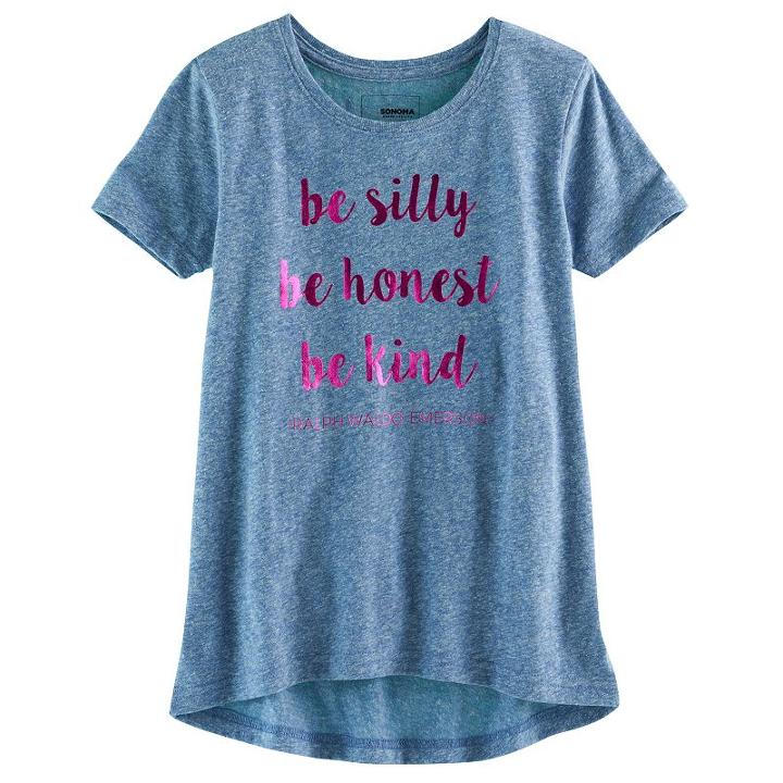 Girls 4-16 Kohl's Cares® Sonoma Goods For Life™ Communitees Graphic Tee, Size: Xl, Blue (navy)