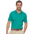Men's Croft & Barrow&reg; Tailored-fit Easy-care Interlock Polo, Size: Xxl, Green