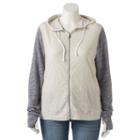 Juniors' Plus Size So&reg; Cowl Hoodie, Girl's, Size: 1xl, Light Grey